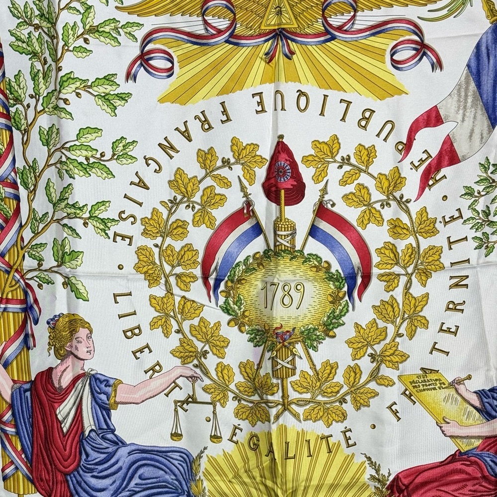 HERMES FRENCH SILK SCARF